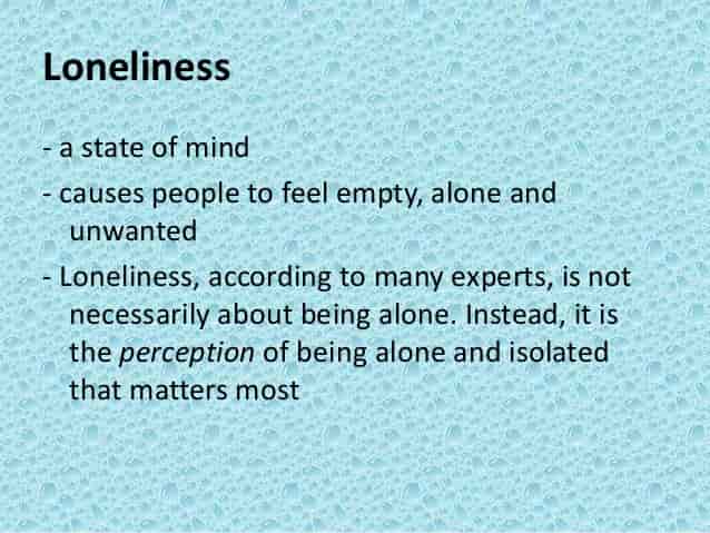 loneliness and isolation